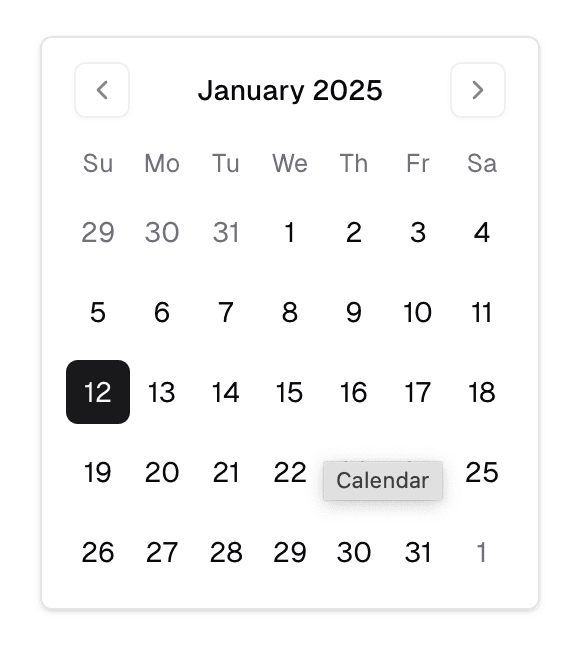Notion Calendar Widget with minimal colors